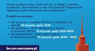 Już jutro warsztaty z Budżetu Obywatelskiego dla seniorów!