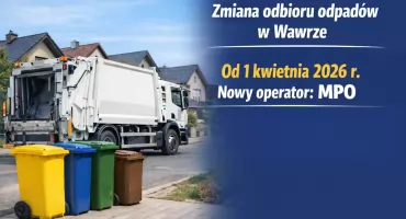 UWAGA! Zmiana operatora odbioru odpadów komunalnych w Wawrze